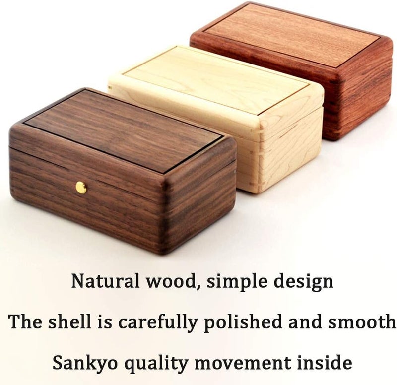 Sinzyo Custom Photo You are My Sunshine Wood Jewelry Music Box Vintage Wind Up Musical Box Gift for Christmas,Birthday,Valentine's Day(Rosewood Custom) - Image 3